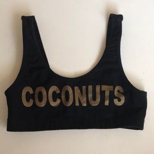 Coconuts crop top bralette
